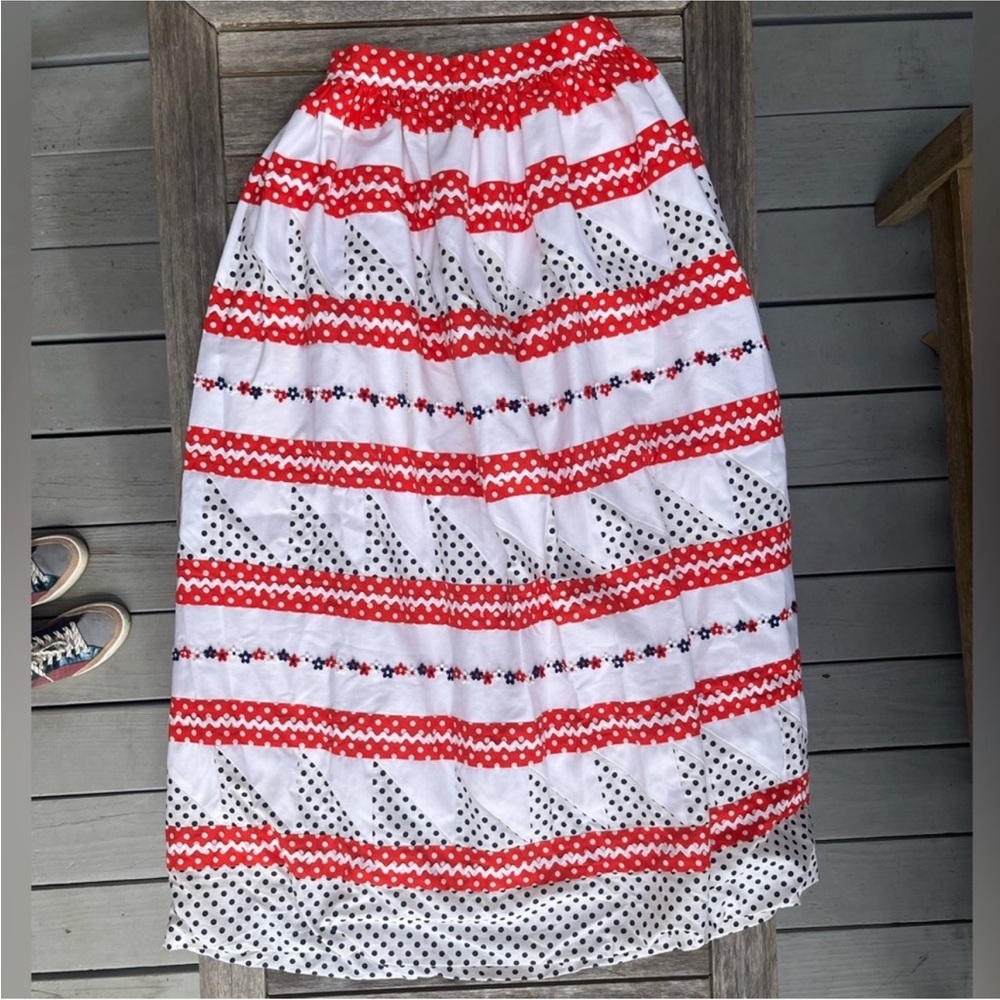 Handmade Vintage Americana quilt Skirt